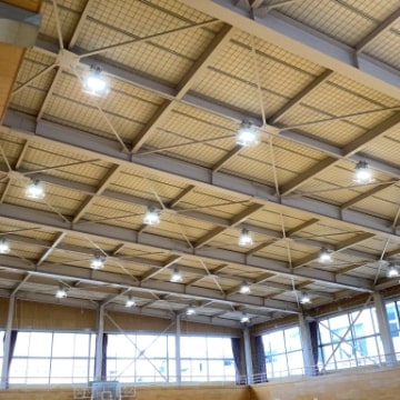 福島南高校第一・第二体育館・柔剣道場照明改修工事